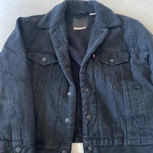 Levi  Black Jean Jacket